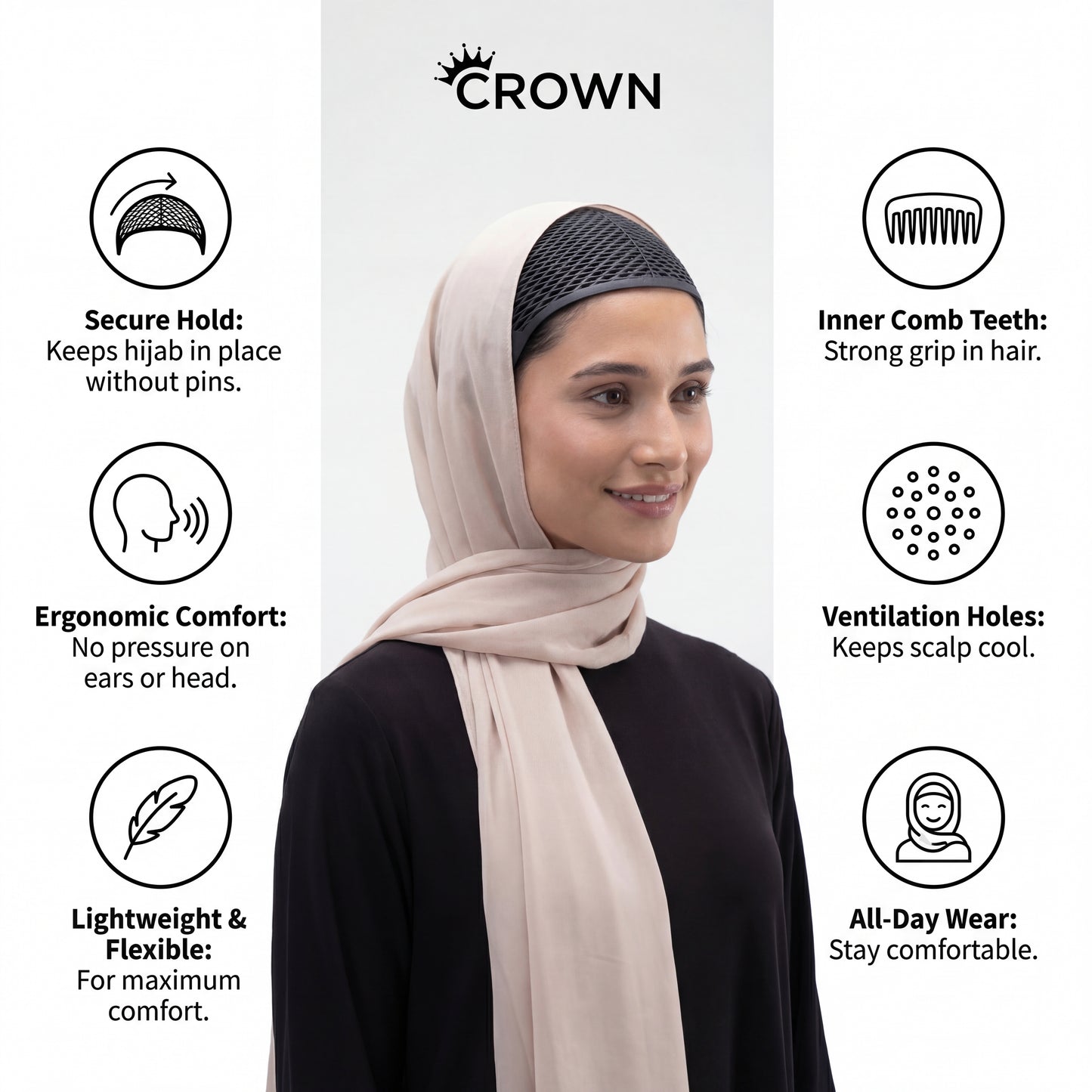 Crown Hijab Under-cap